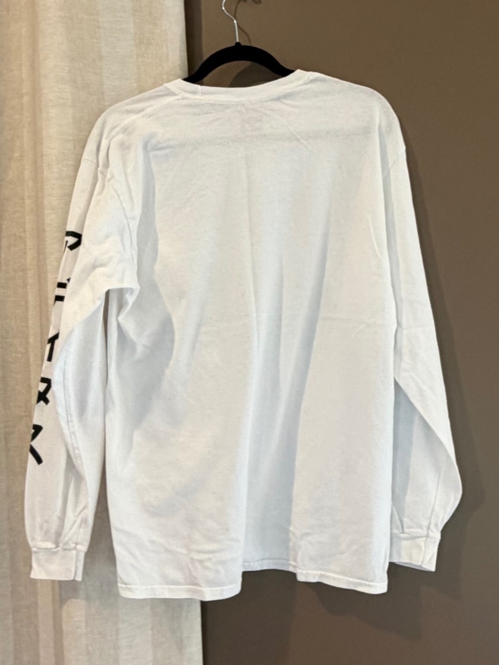 Adidas White Long Sleeve with Print on front and sleeves, Size Large - Picture 2 of 8